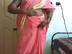 horny desi aunty show hung boobs on web cam then fuck friend husband